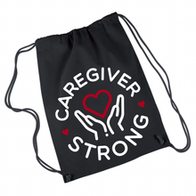 Load image into Gallery viewer, Caregiver Strong | Drawstring Tote Bag